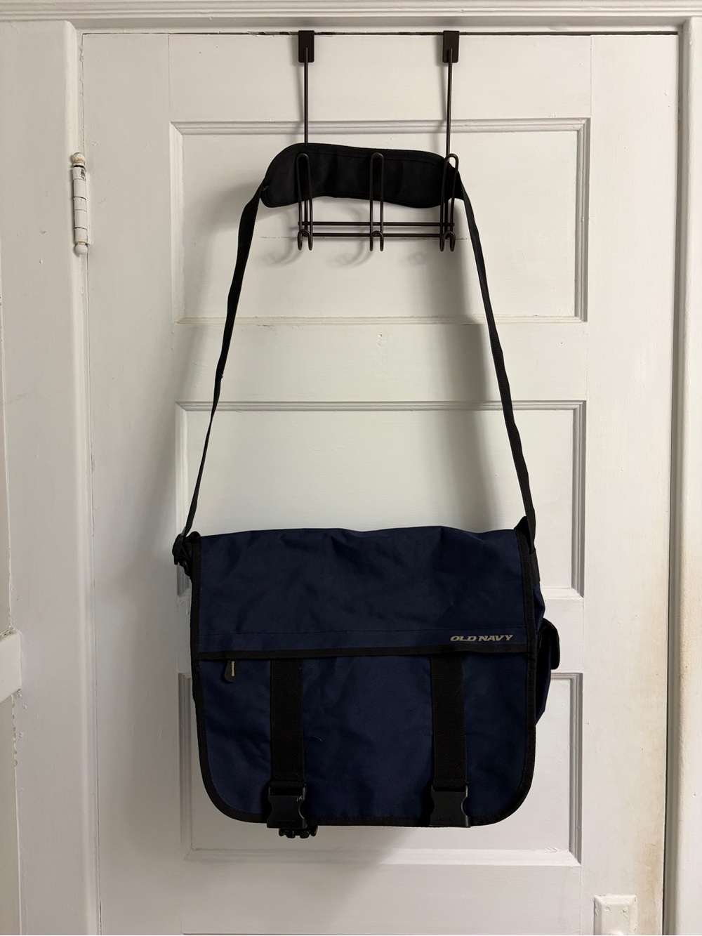 Old Navy Navy and Black Messenger Bag